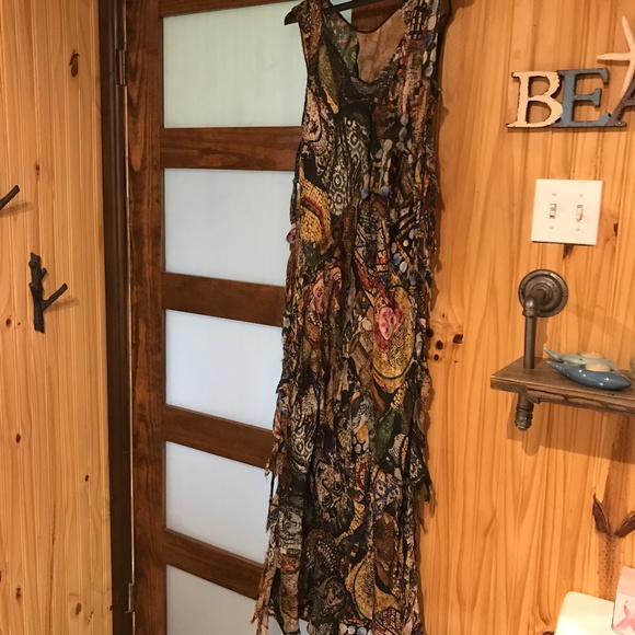 URU silk maxi dress (nwot) - Picture 1 of 5